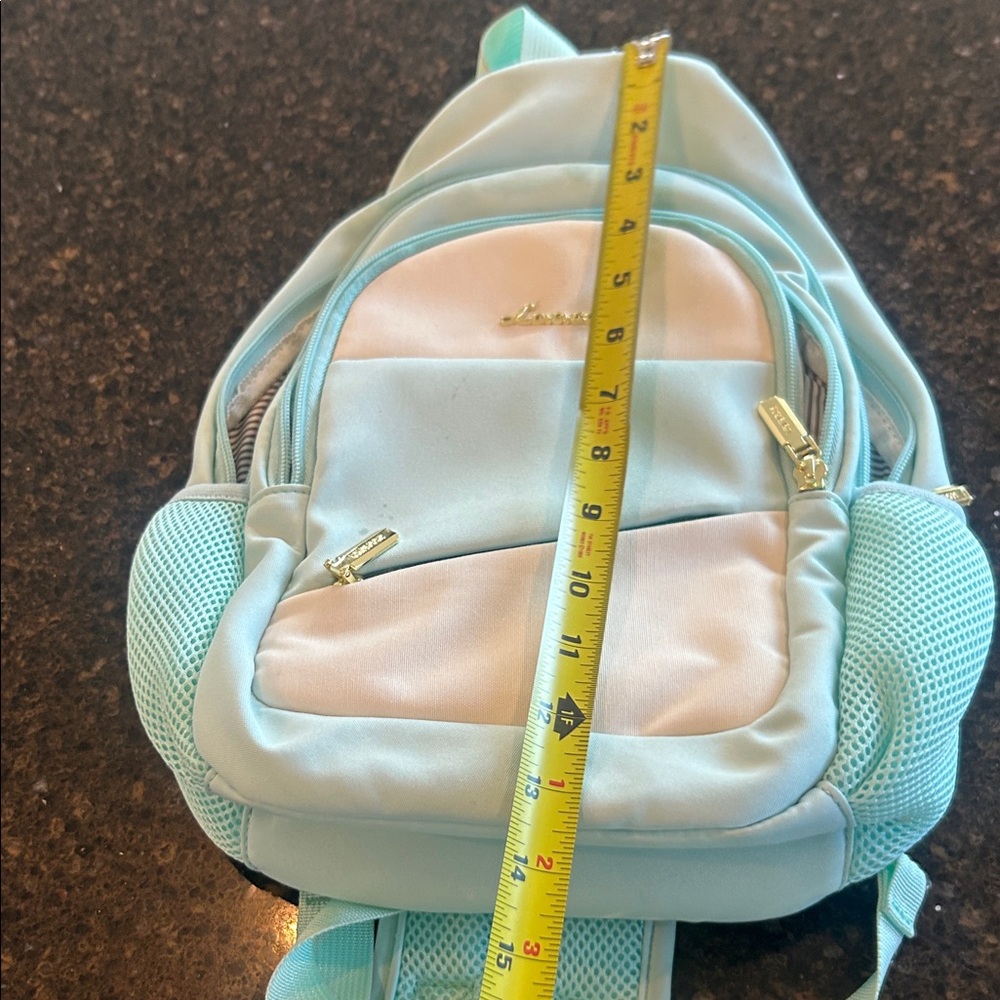 Light Blue and White Backpack - Picture 5 of 6